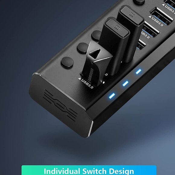 New Powered USB Hub Rosonway 16 Ports 100W USB 3.0 - Picture 5 of 7